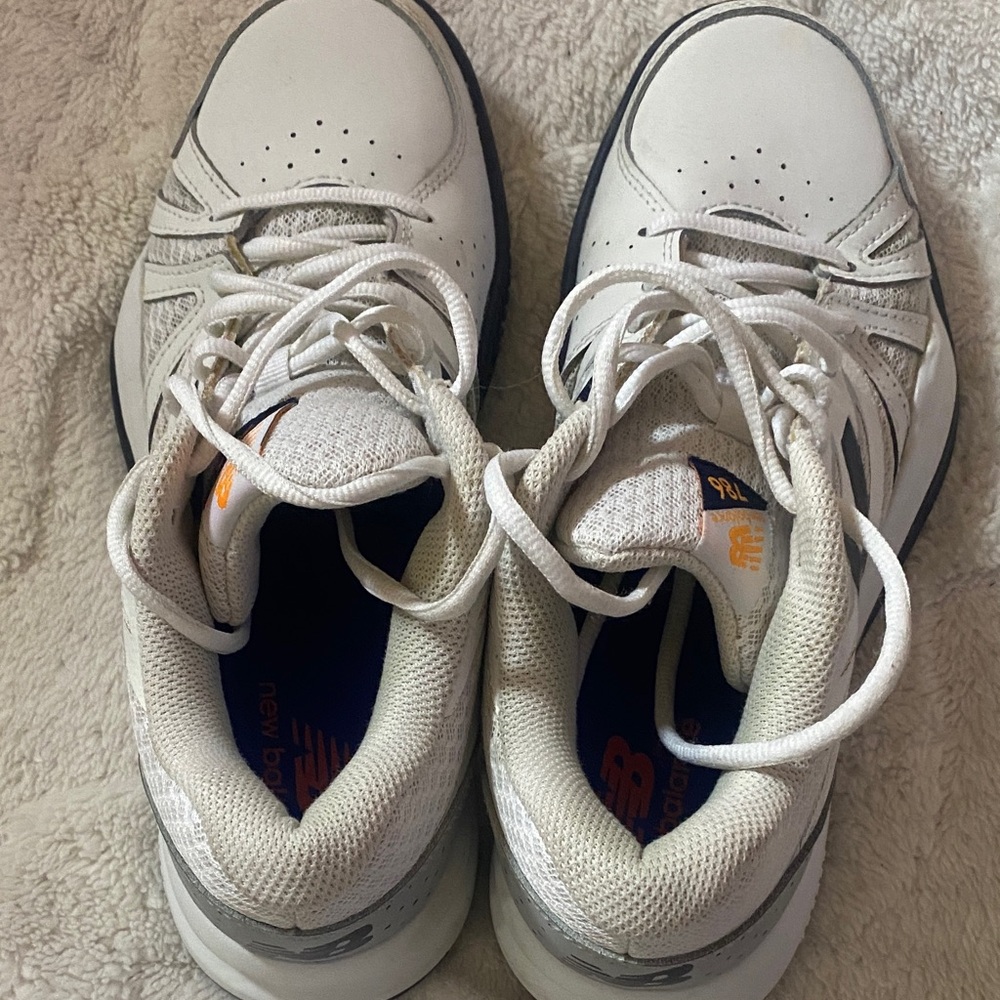 New Balance Kids White and Black Sneakers